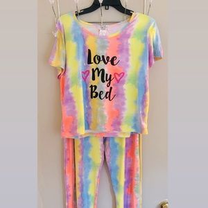 Women’s Multicolor Tie-Dye Pajama Set